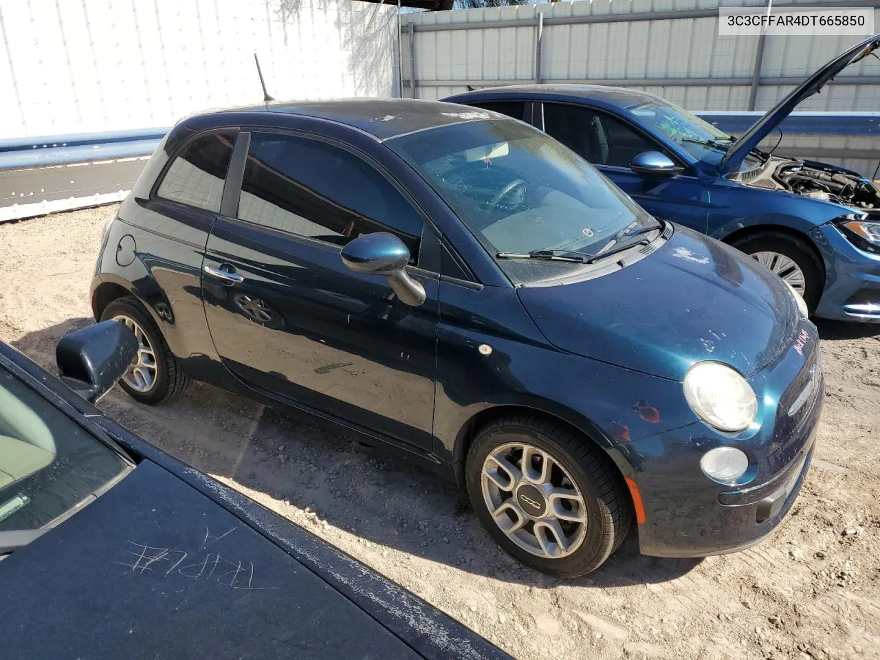 2013 Fiat 500 Pop VIN: 3C3CFFAR4DT665850 Lot: 78266474