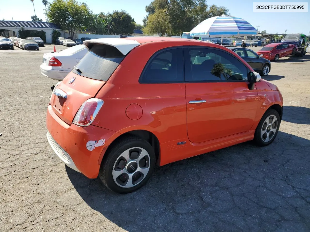 2013 Fiat 500 Electric VIN: 3C3CFFGE0DT750995 Lot: 78531344