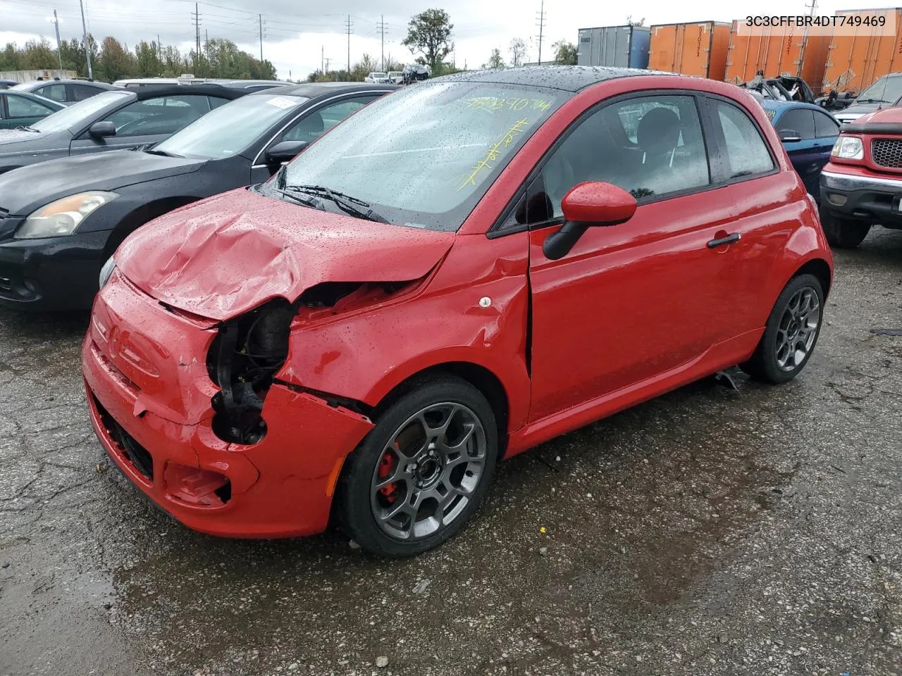 2013 Fiat 500 Sport VIN: 3C3CFFBR4DT749469 Lot: 78939074