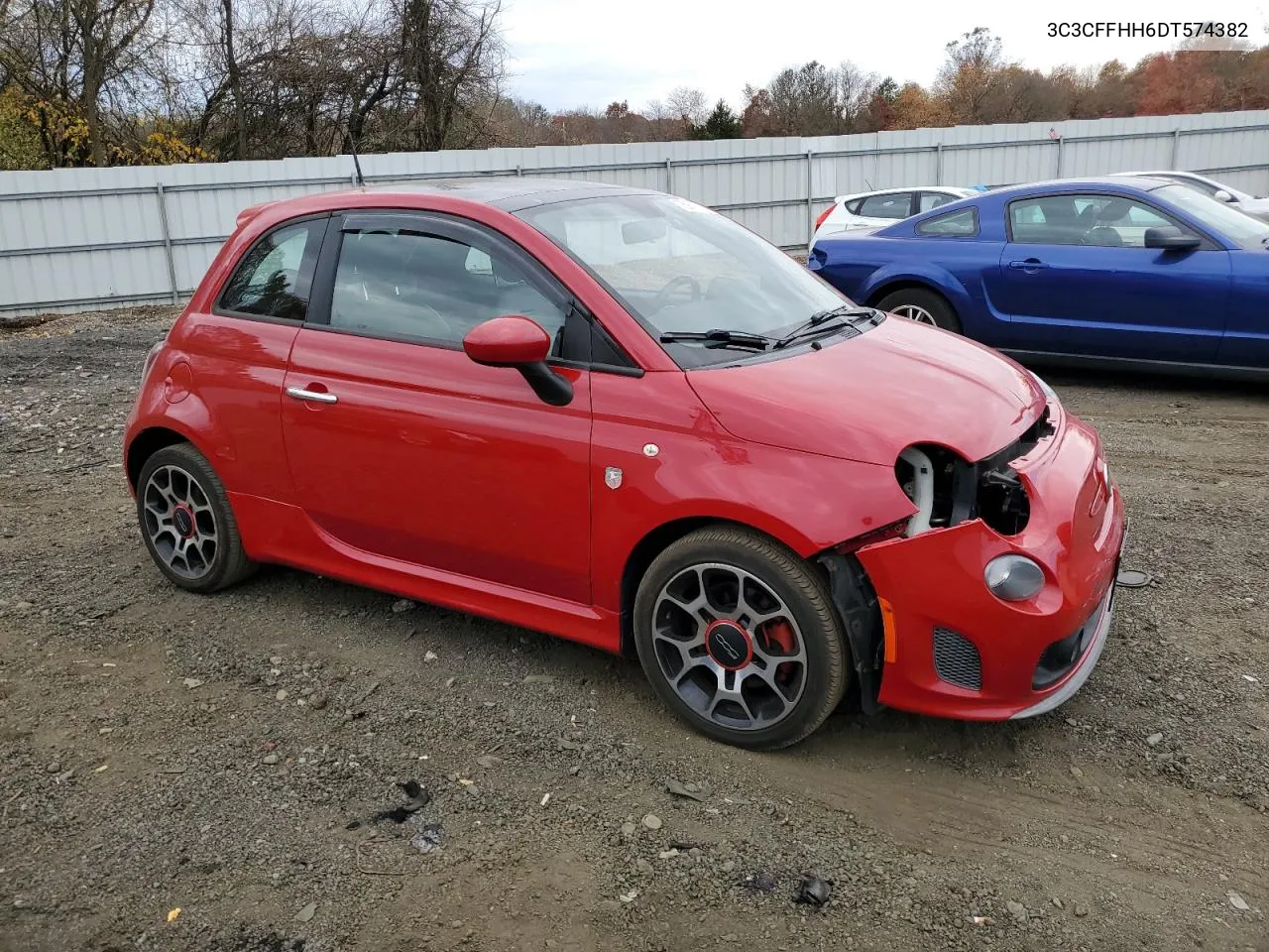 2013 Fiat 500 Sport VIN: 3C3CFFHH6DT574382 Lot: 78981604