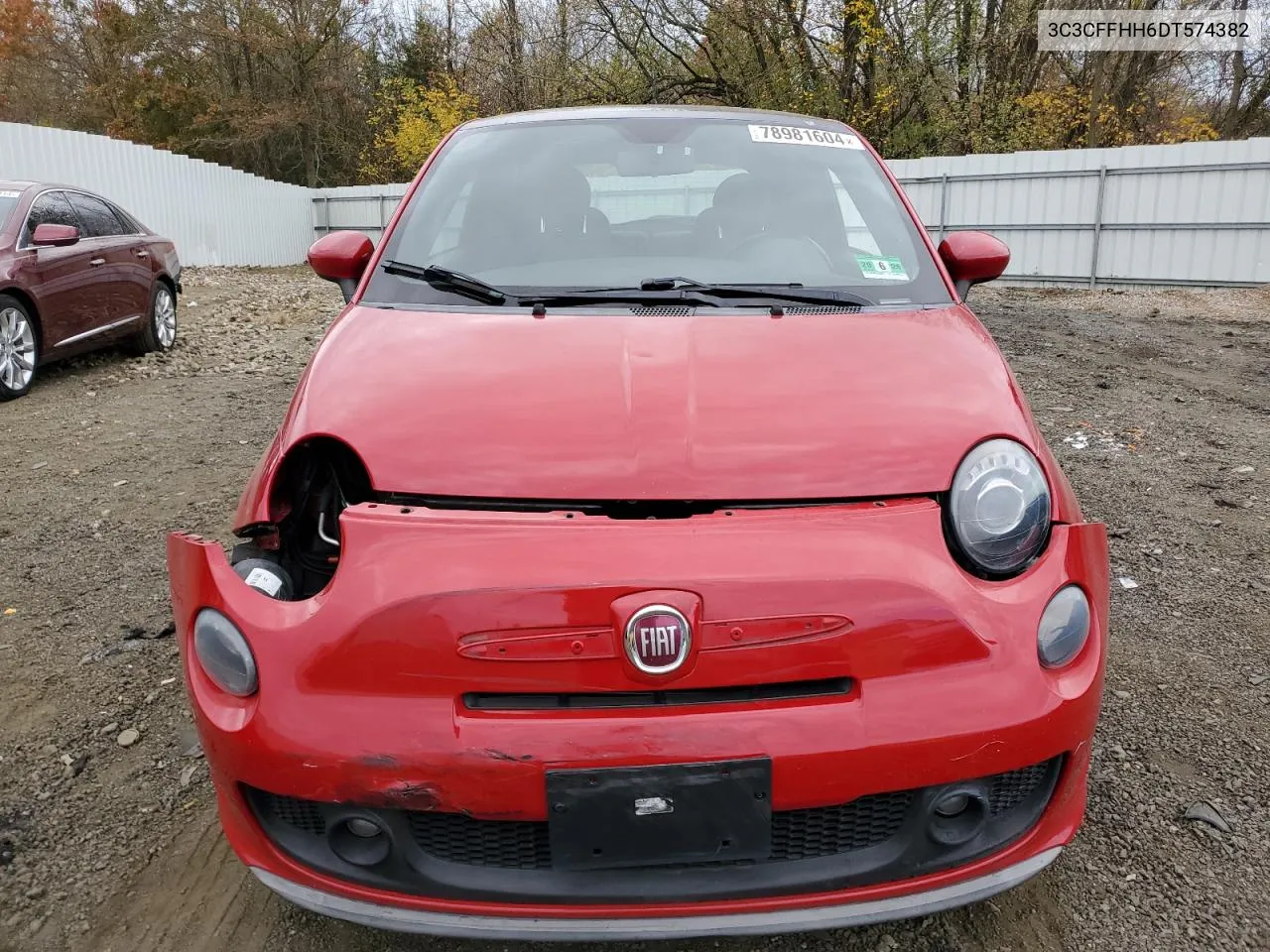 2013 Fiat 500 Sport VIN: 3C3CFFHH6DT574382 Lot: 78981604