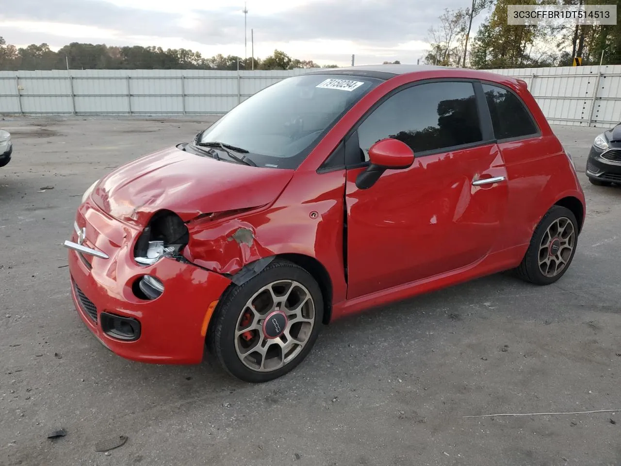 2013 Fiat 500 Sport VIN: 3C3CFFBR1DT514513 Lot: 79150294