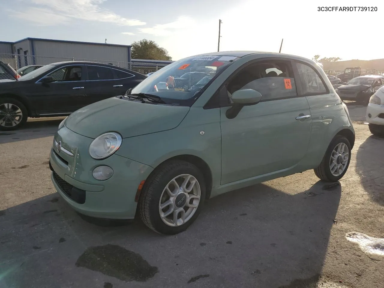 2013 Fiat 500 Pop VIN: 3C3CFFAR9DT739120 Lot: 79168384