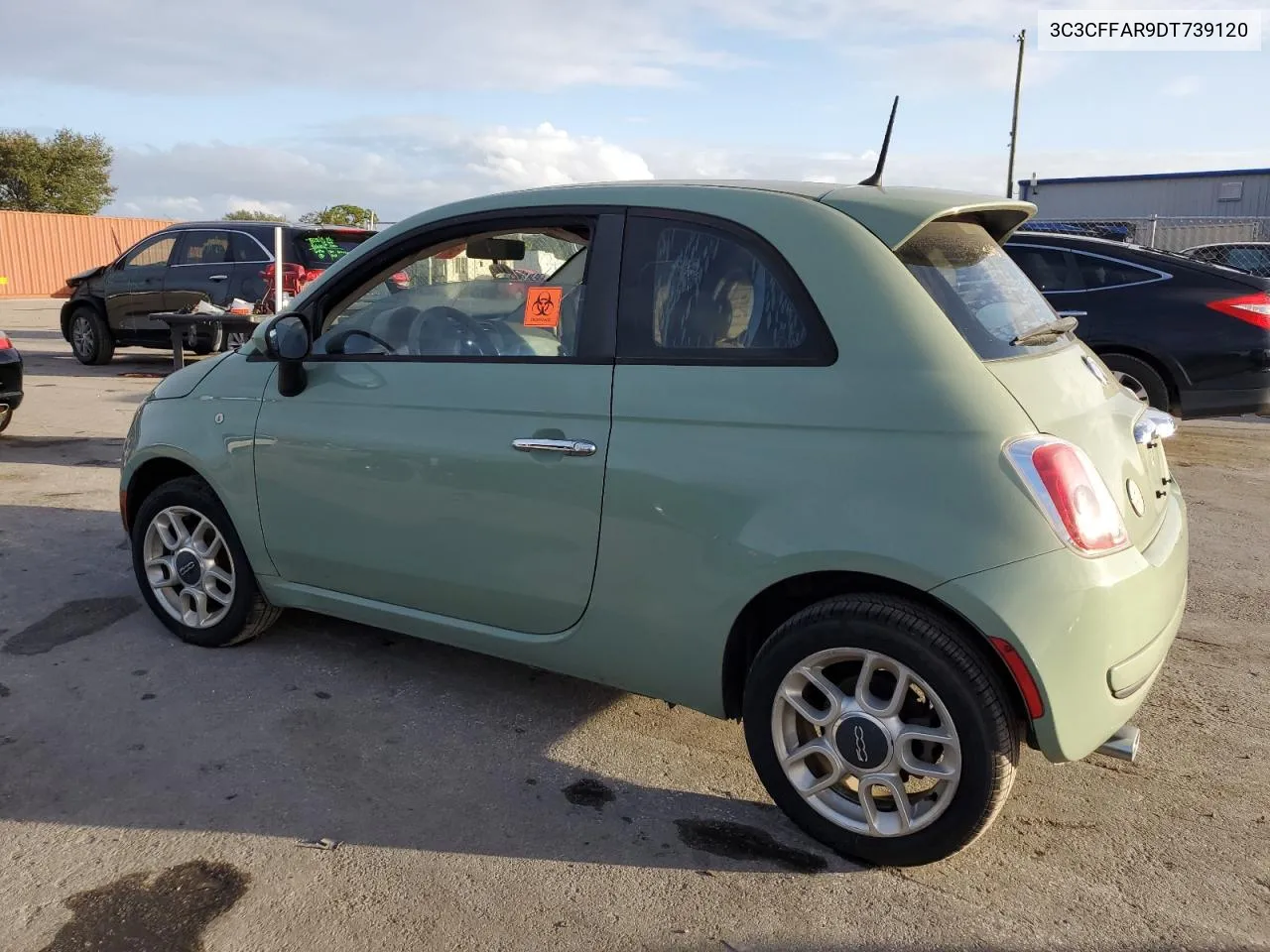 2013 Fiat 500 Pop VIN: 3C3CFFAR9DT739120 Lot: 79168384