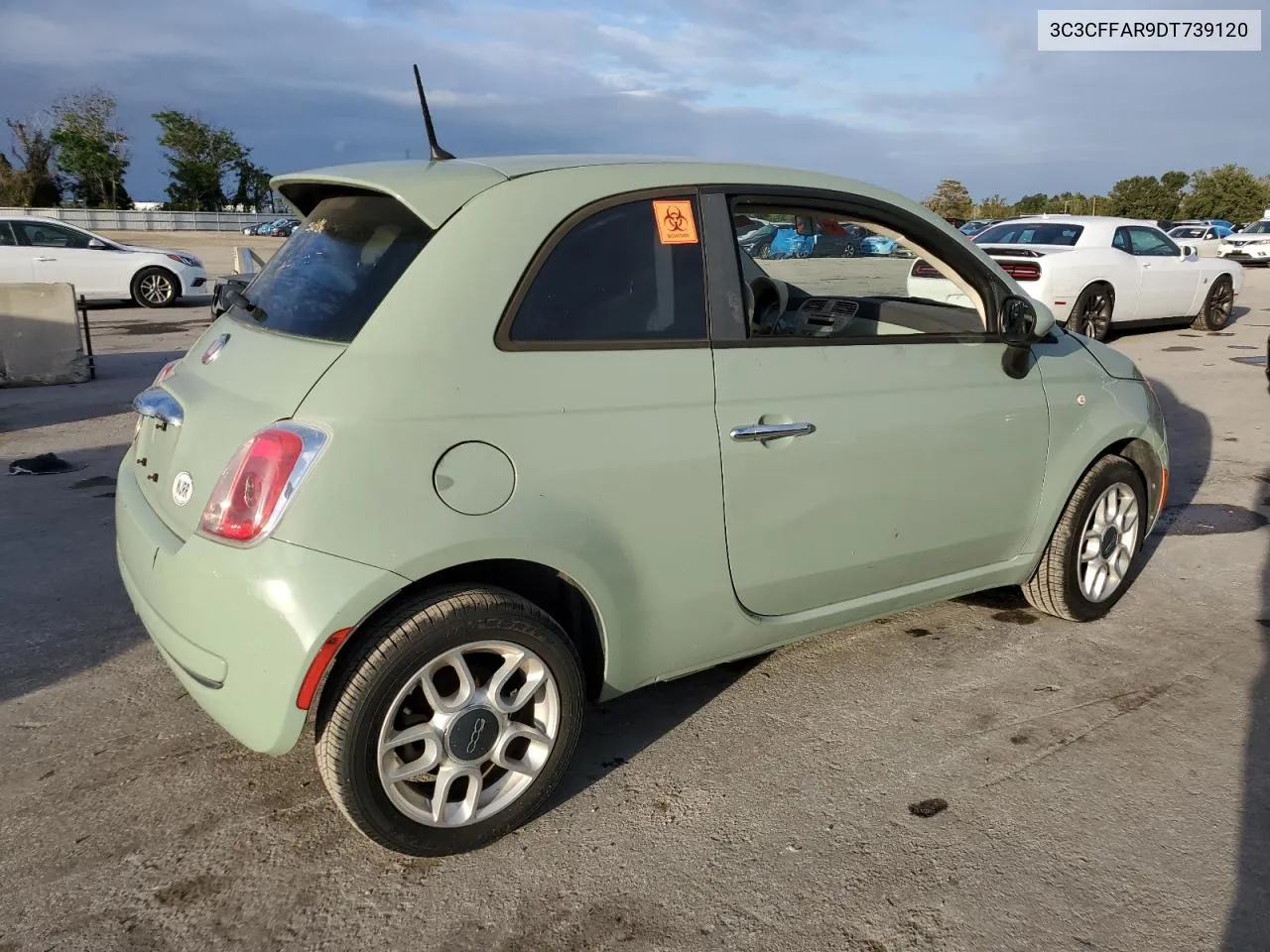 2013 Fiat 500 Pop VIN: 3C3CFFAR9DT739120 Lot: 79168384