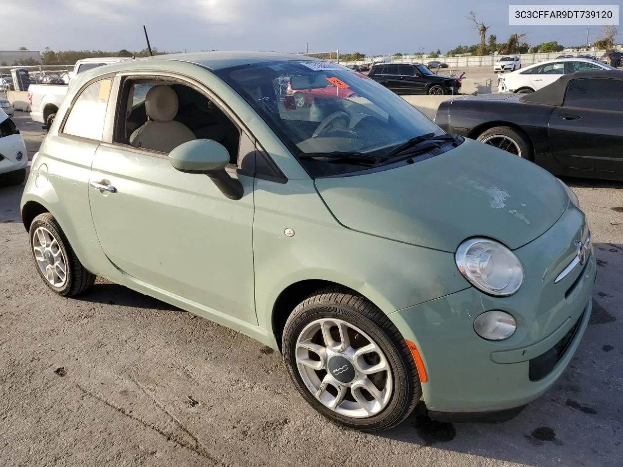 2013 Fiat 500 Pop VIN: 3C3CFFAR9DT739120 Lot: 79168384