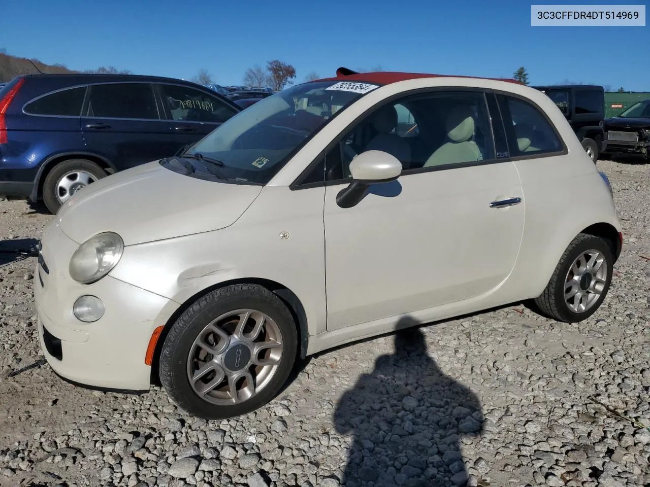 2013 Fiat 500 Pop VIN: 3C3CFFDR4DT514969 Lot: 79255364