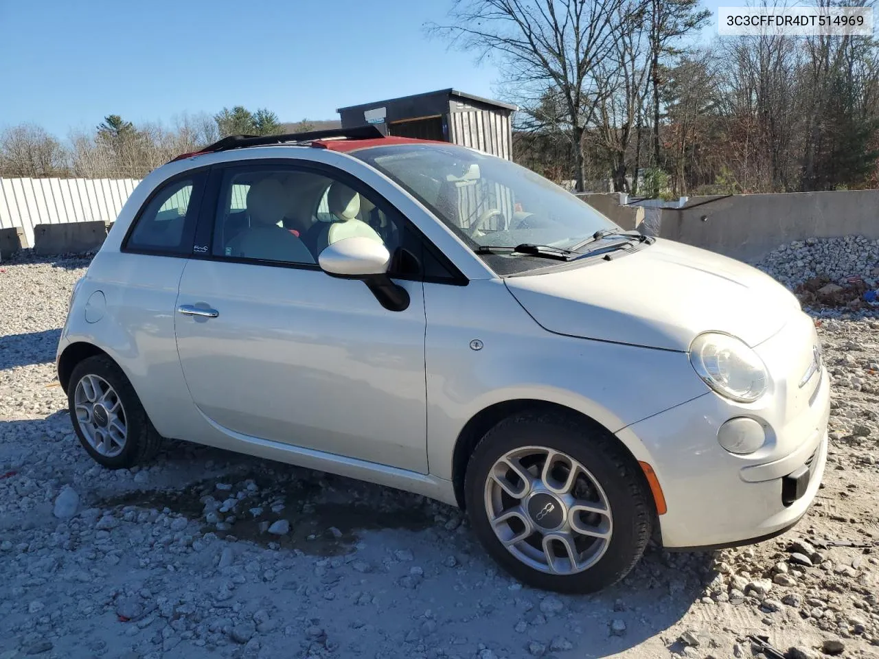 2013 Fiat 500 Pop VIN: 3C3CFFDR4DT514969 Lot: 79255364