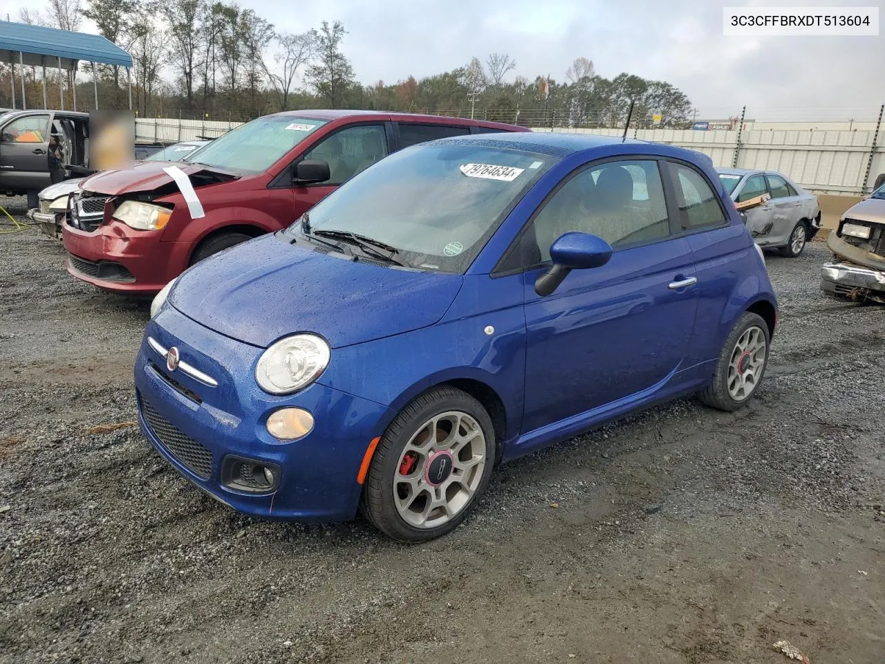 2013 Fiat 500 Sport VIN: 3C3CFFBRXDT513604 Lot: 79764634