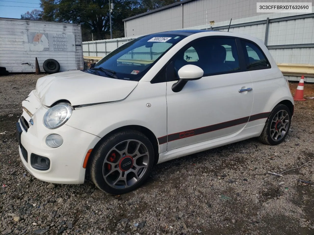 2013 Fiat 500 Sport VIN: 3C3CFFBRXDT632690 Lot: 79882264