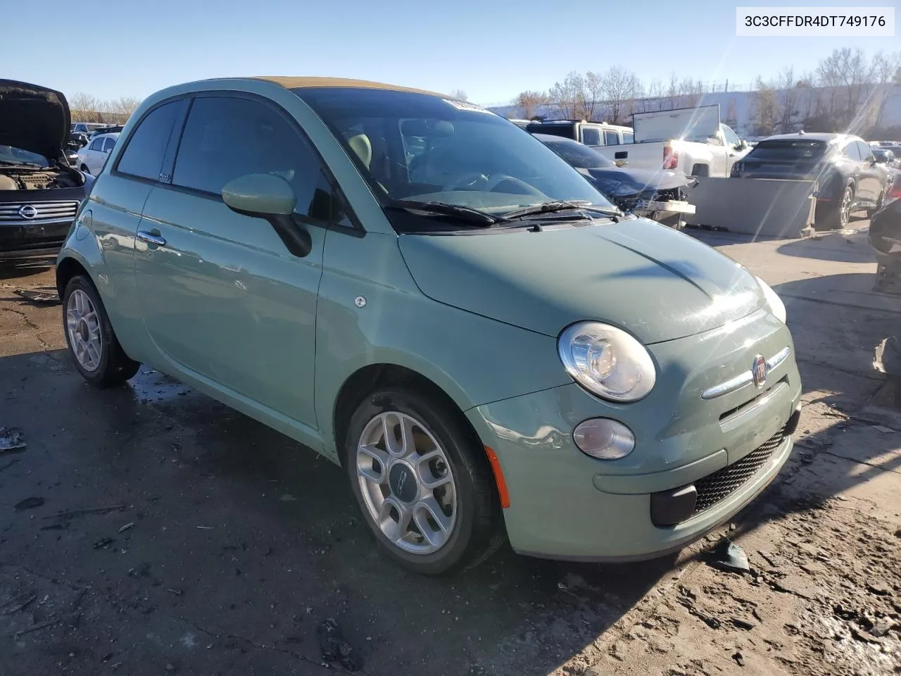 2013 Fiat 500 Pop VIN: 3C3CFFDR4DT749176 Lot: 79916454