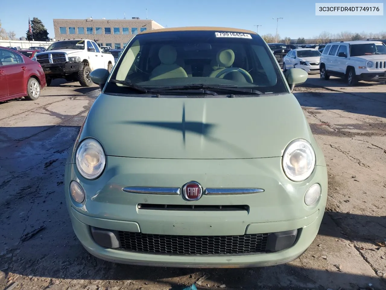 2013 Fiat 500 Pop VIN: 3C3CFFDR4DT749176 Lot: 79916454