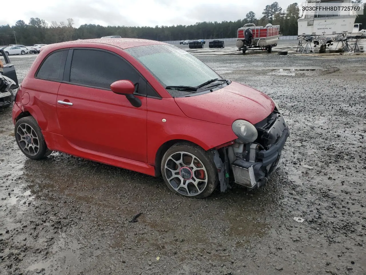 2013 Fiat 500 Sport VIN: 3C3CFFHH8DT725769 Lot: 79953224