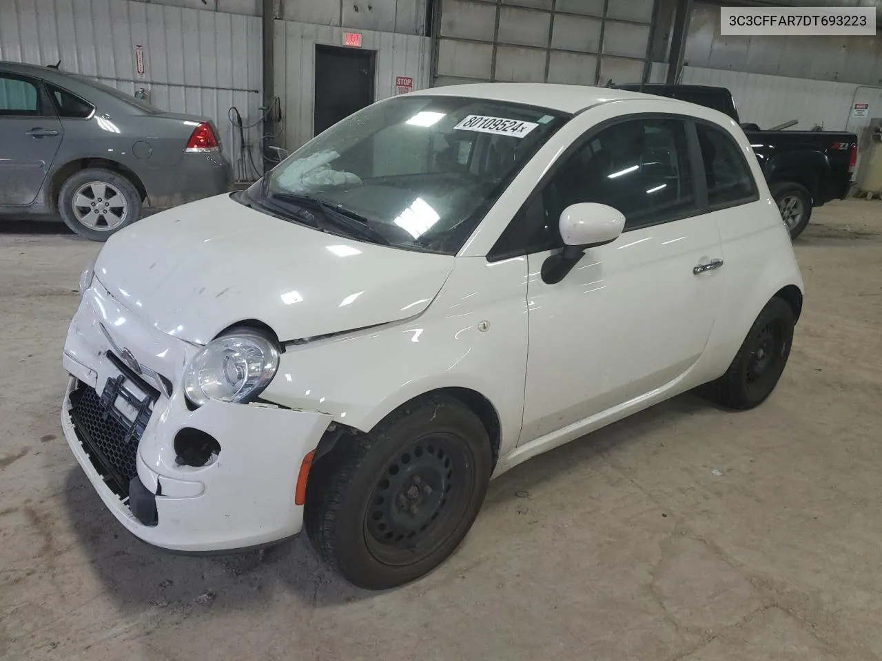 2013 Fiat 500 Pop VIN: 3C3CFFAR7DT693223 Lot: 80109524