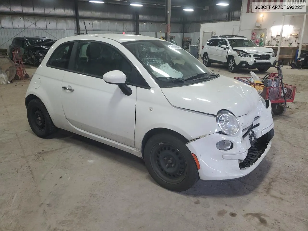 2013 Fiat 500 Pop VIN: 3C3CFFAR7DT693223 Lot: 80109524