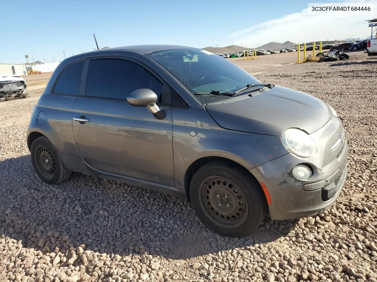 2013 Fiat 500 Pop VIN: 3C3CFFAR4DT684446 Lot: 80459634