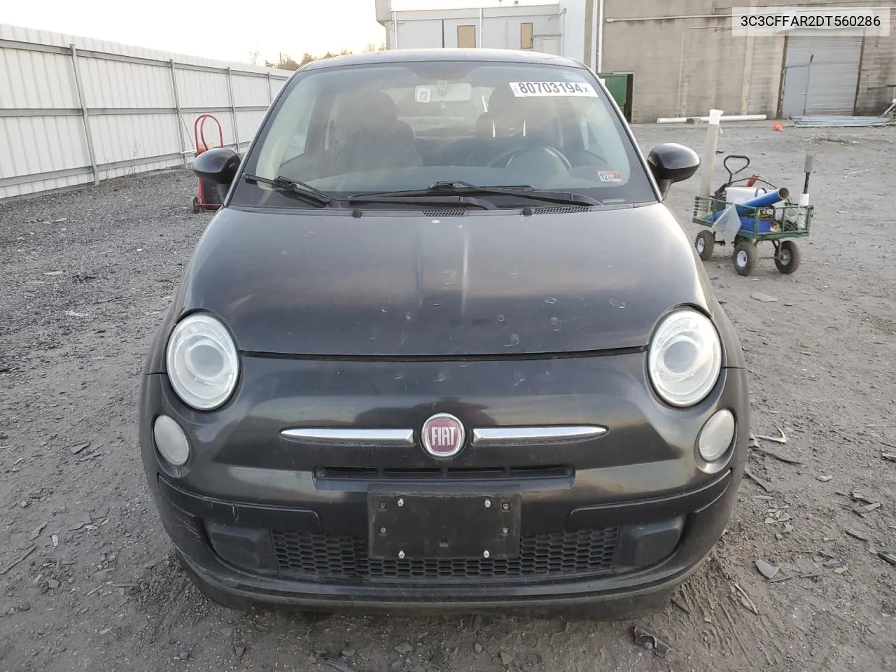 2013 Fiat 500 Pop VIN: 3C3CFFAR2DT560286 Lot: 80703194