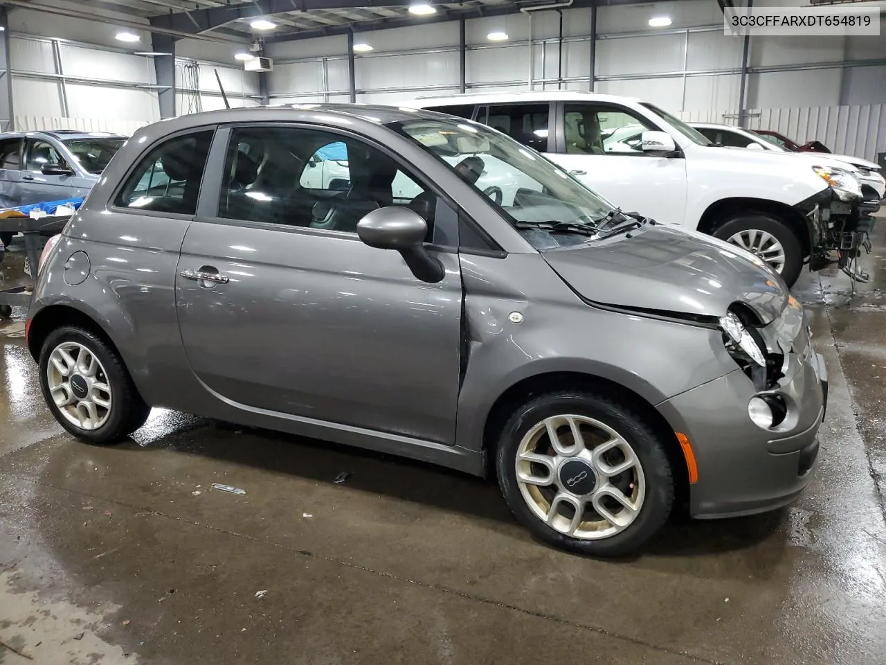 2013 Fiat 500 Pop VIN: 3C3CFFARXDT654819 Lot: 80731704