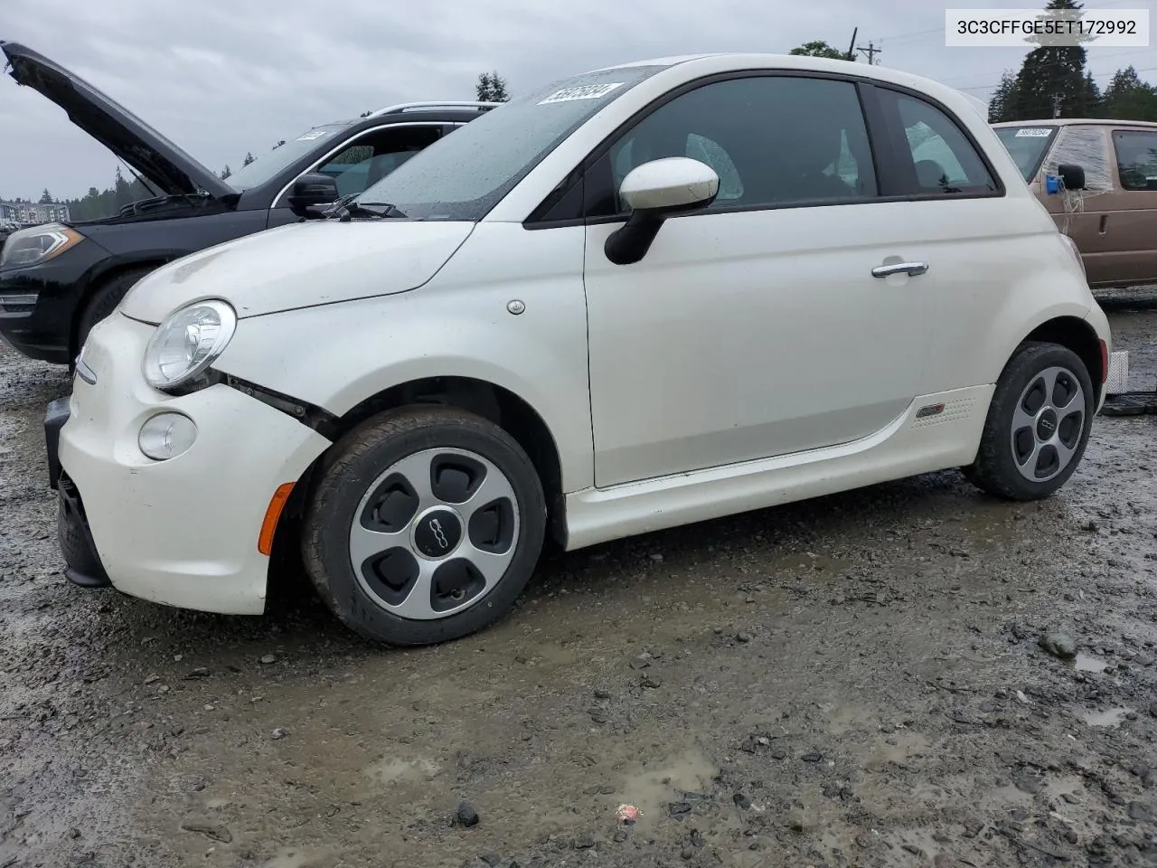 2014 Fiat 500 Electric VIN: 3C3CFFGE5ET172992 Lot: 55975034