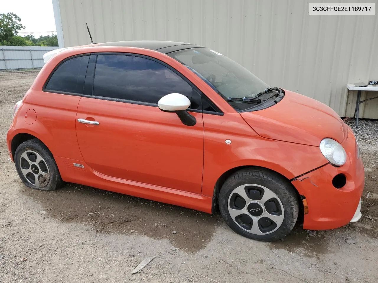 2014 Fiat 500 Electric VIN: 3C3CFFGE2ET189717 Lot: 58941174