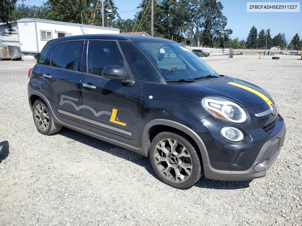 2014 Fiat 500L Trekking VIN: ZFBCFADH5EZ011227 Lot: 65873224