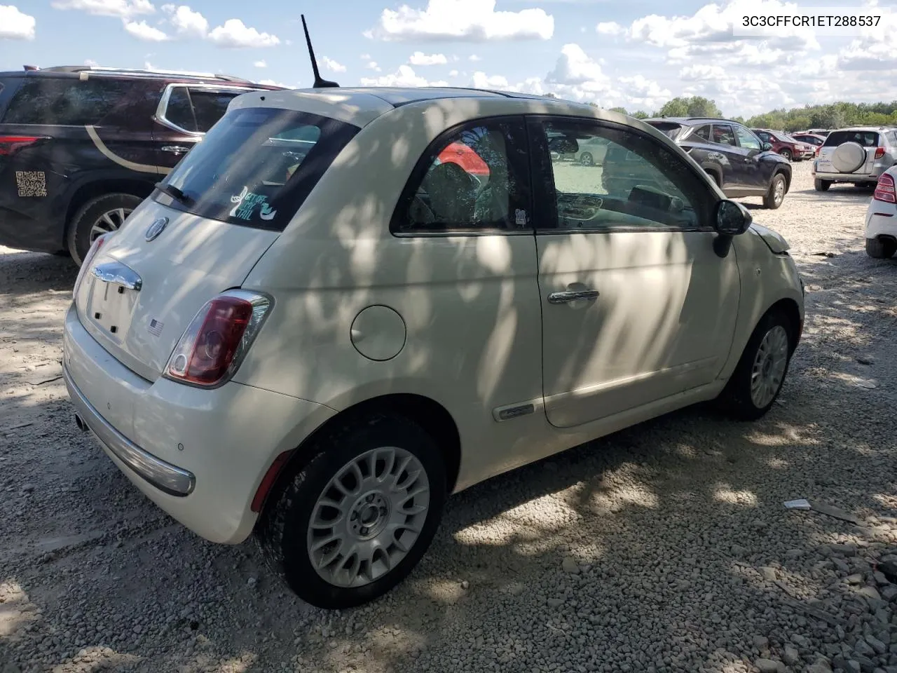 2014 Fiat 500 Lounge VIN: 3C3CFFCR1ET288537 Lot: 67086104