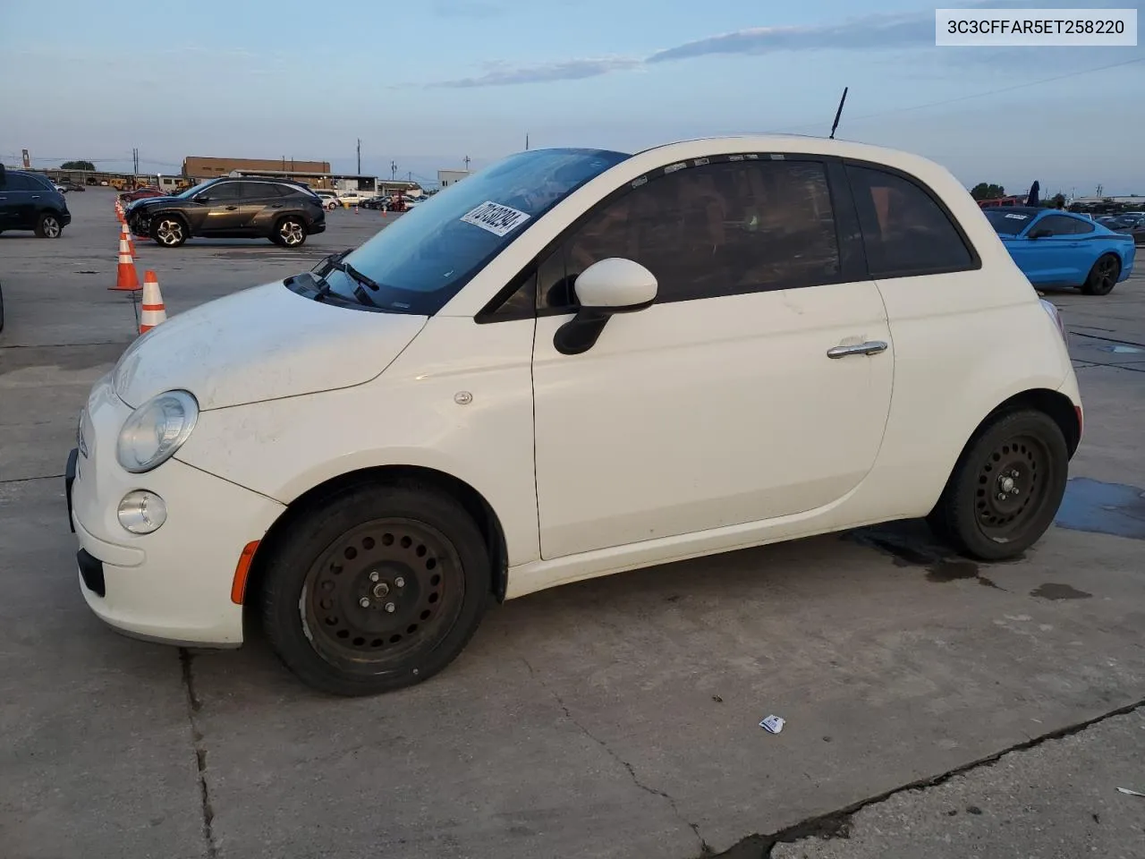 2014 Fiat 500 Pop VIN: 3C3CFFAR5ET258220 Lot: 70130294