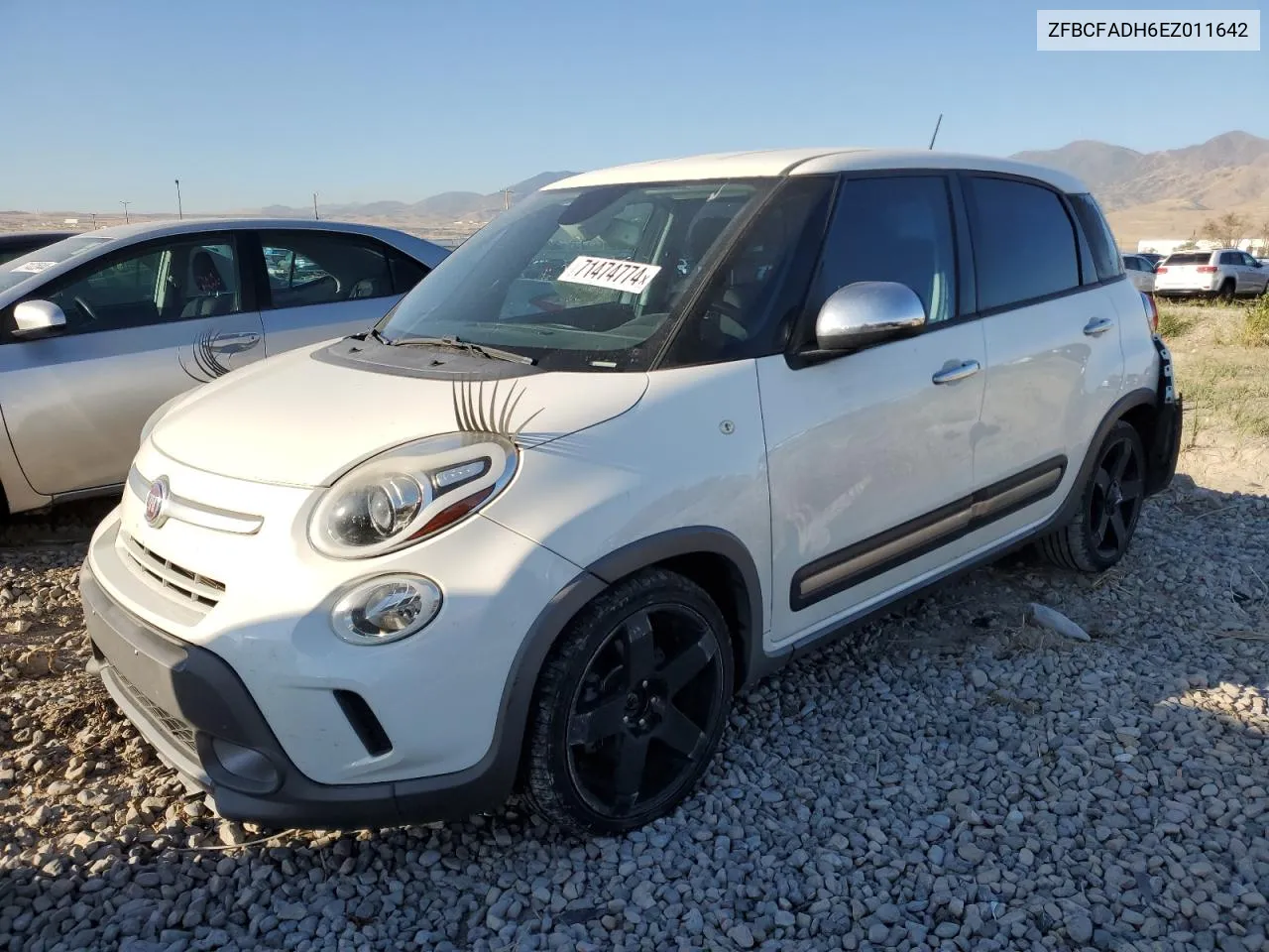 2014 Fiat 500L Trekking VIN: ZFBCFADH6EZ011642 Lot: 71474774