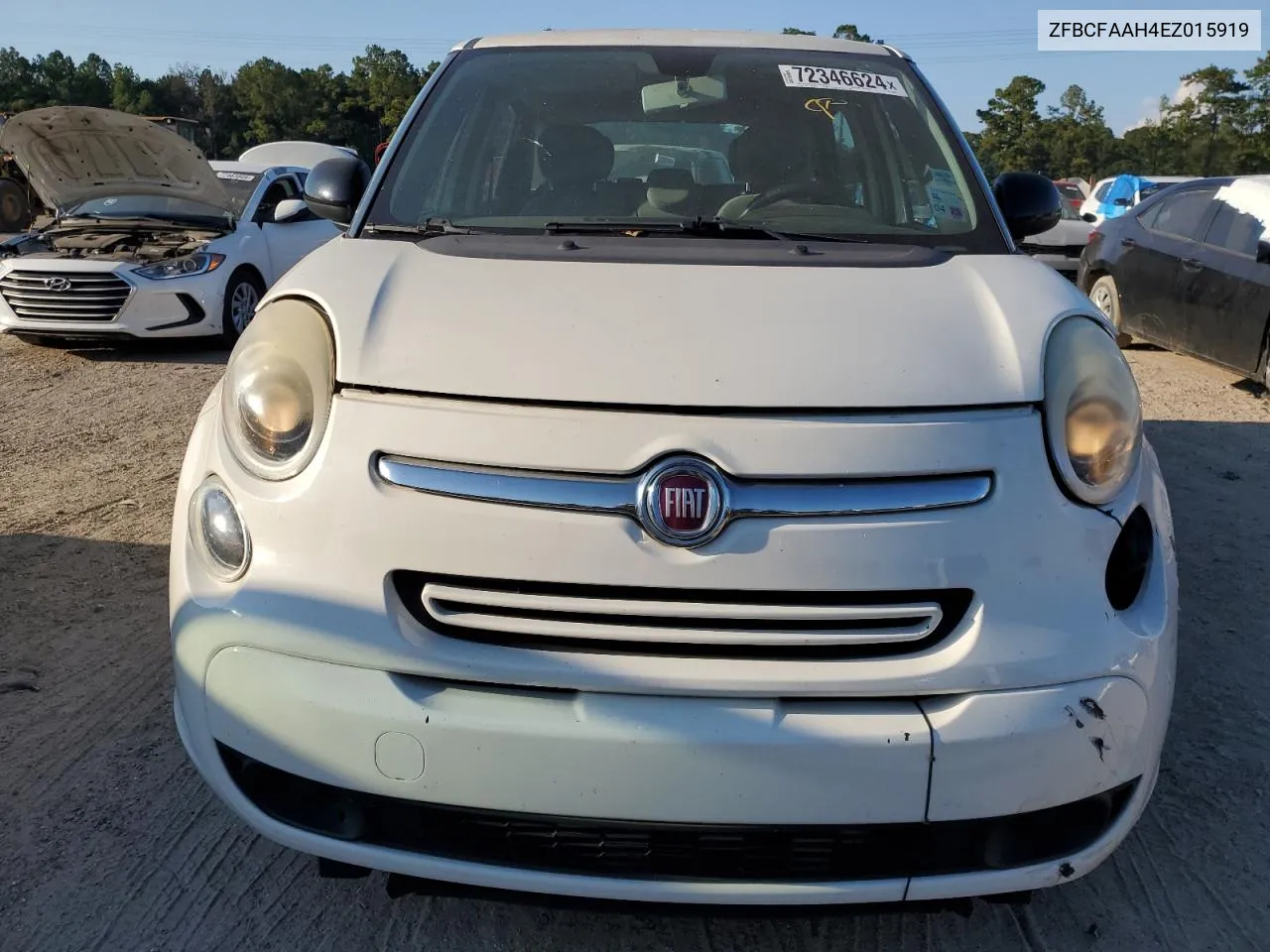 2014 Fiat 500L Pop VIN: ZFBCFAAH4EZ015919 Lot: 72346624