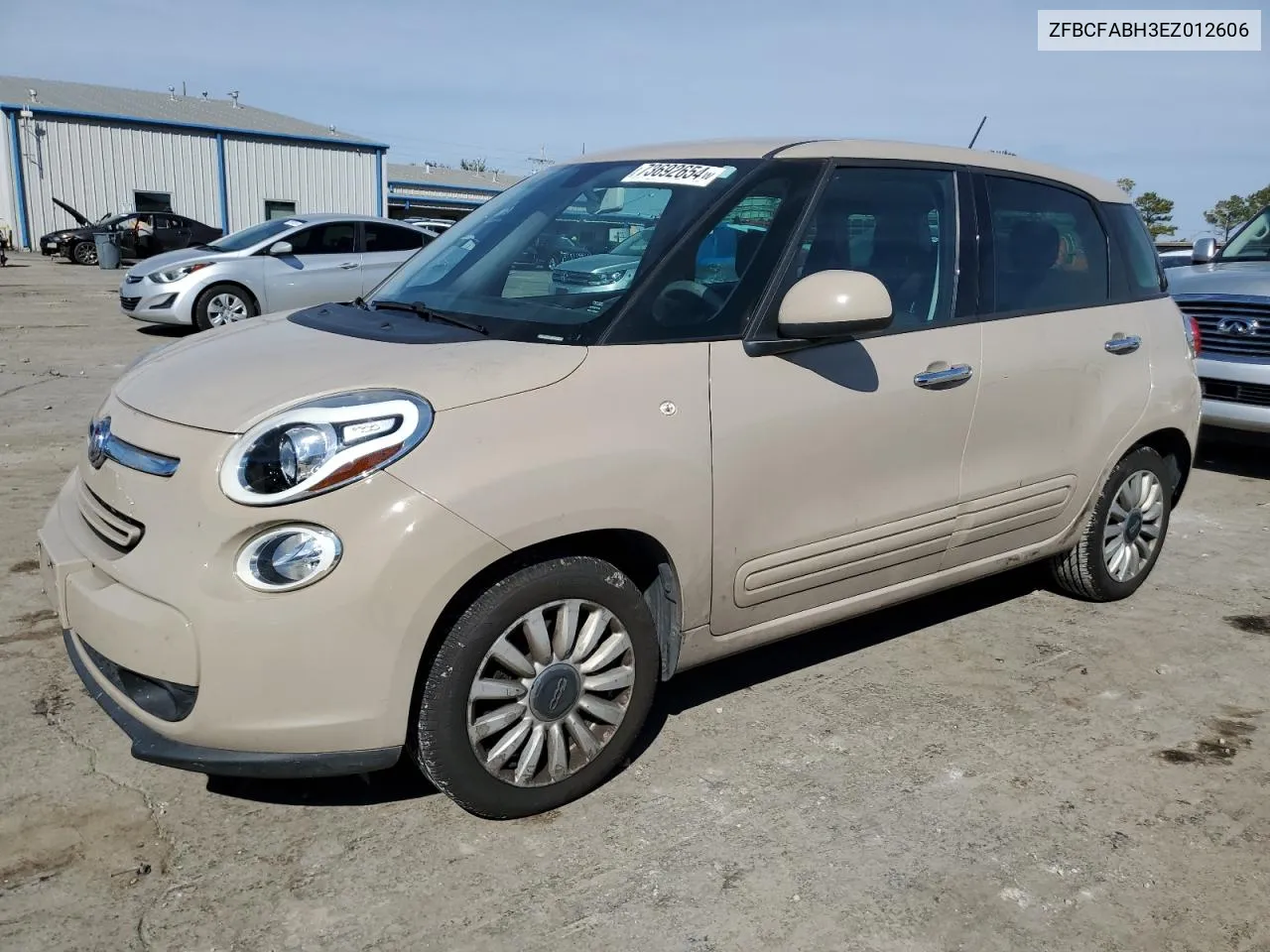 2014 Fiat 500L Easy VIN: ZFBCFABH3EZ012606 Lot: 73692654