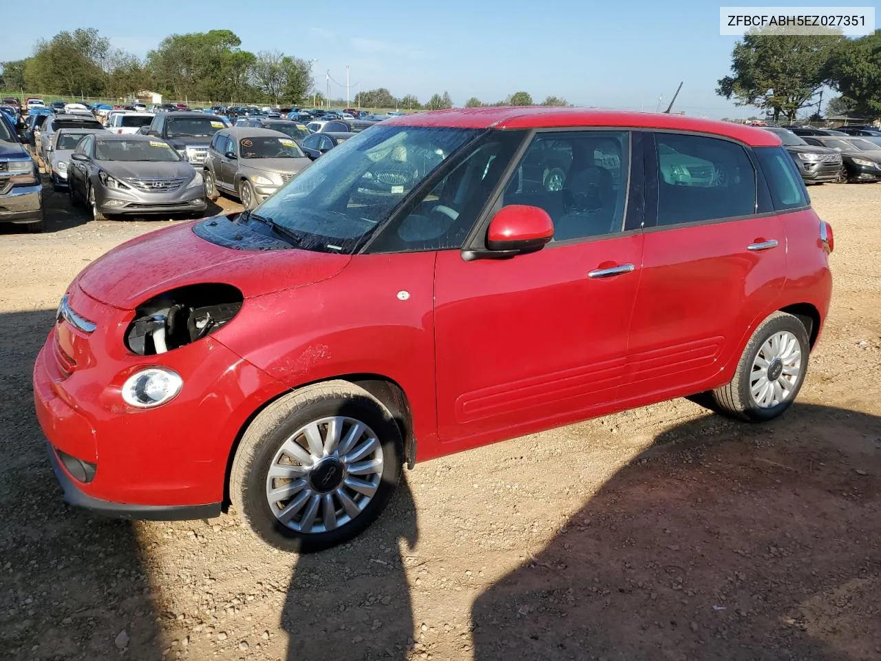 2014 Fiat 500L Easy VIN: ZFBCFABH5EZ027351 Lot: 74396004