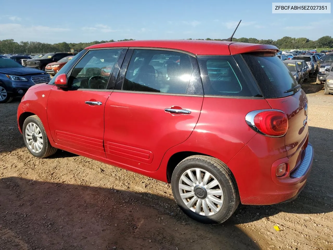 2014 Fiat 500L Easy VIN: ZFBCFABH5EZ027351 Lot: 74396004