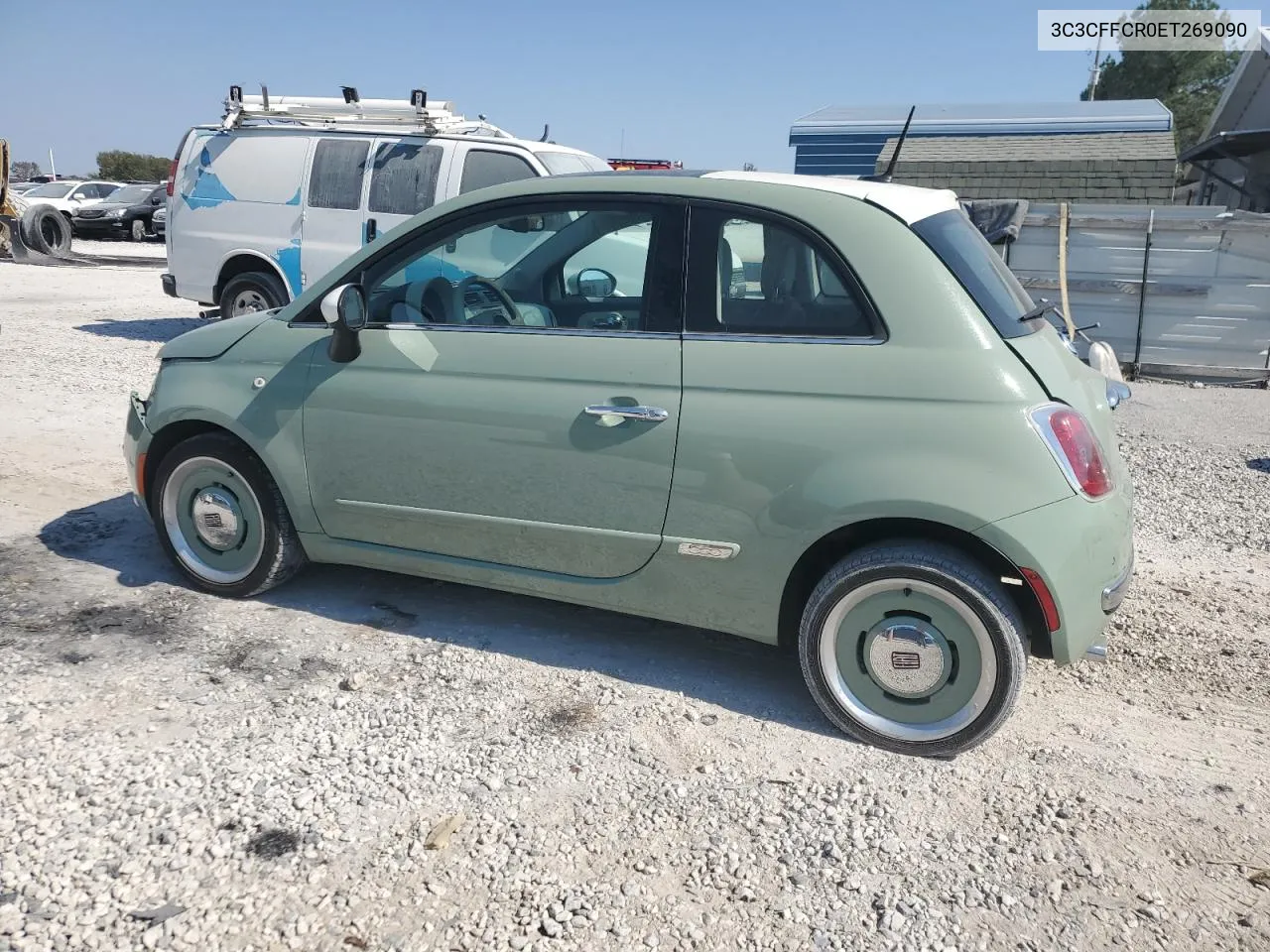 2014 Fiat 500 Lounge VIN: 3C3CFFCR0ET269090 Lot: 74494004