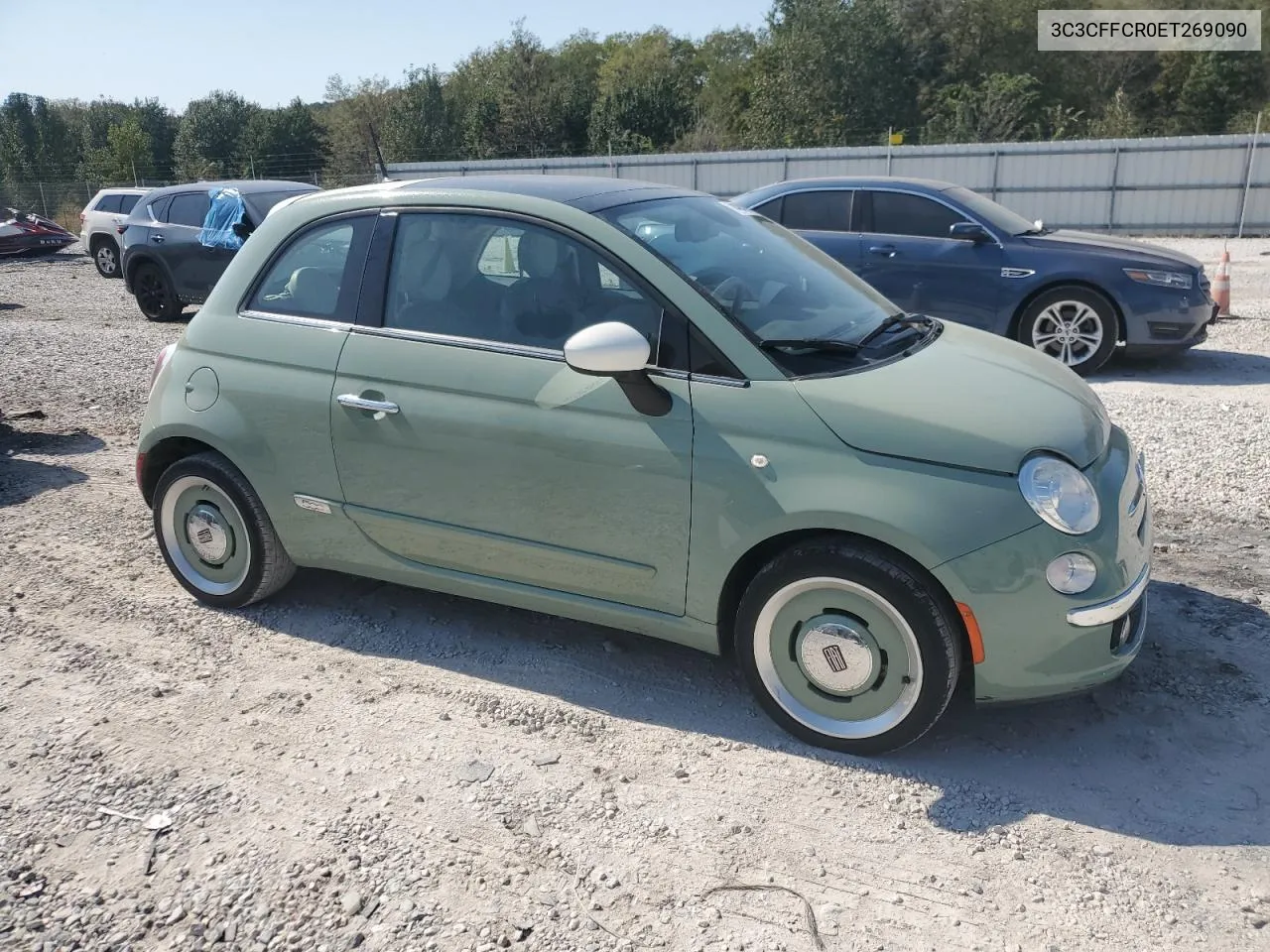 2014 Fiat 500 Lounge VIN: 3C3CFFCR0ET269090 Lot: 74494004