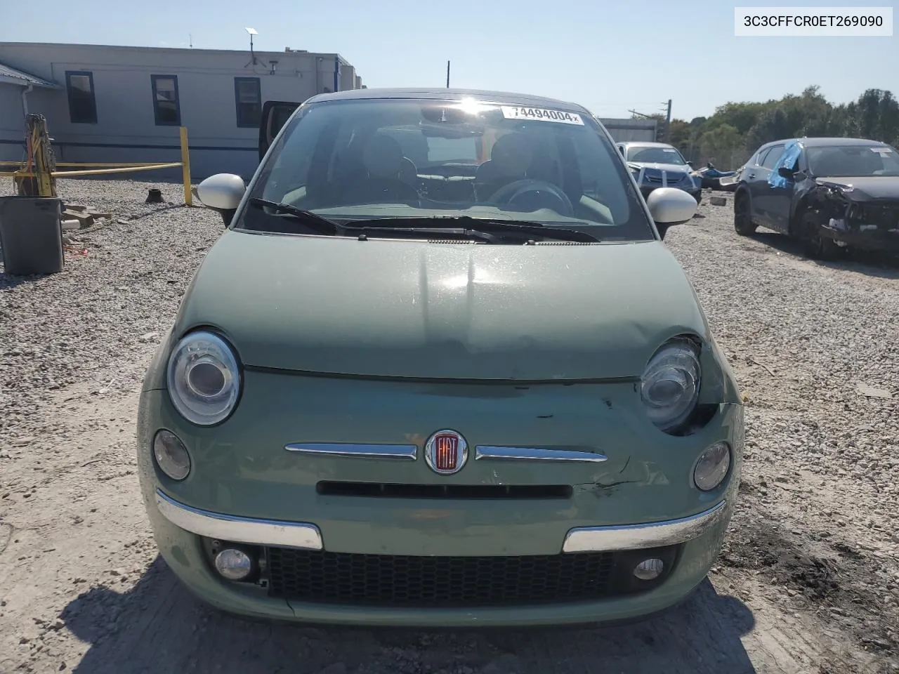 2014 Fiat 500 Lounge VIN: 3C3CFFCR0ET269090 Lot: 74494004