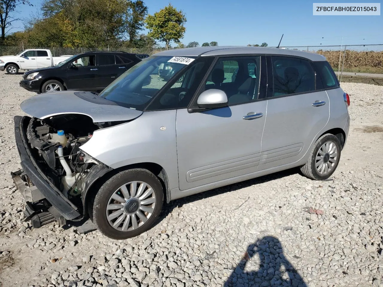 2014 Fiat 500L Easy VIN: ZFBCFABH0EZ015043 Lot: 74581874