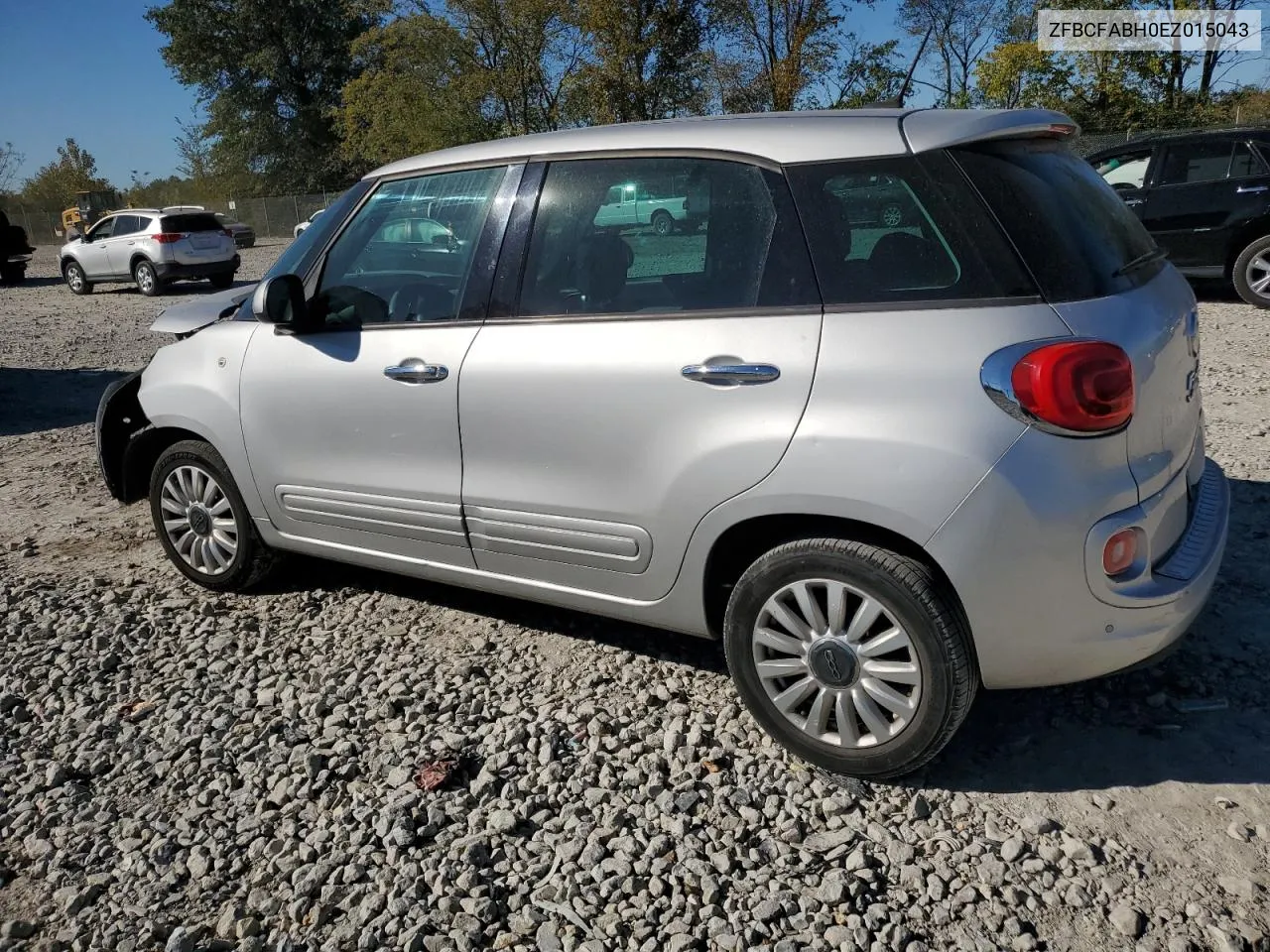 2014 Fiat 500L Easy VIN: ZFBCFABH0EZ015043 Lot: 74581874