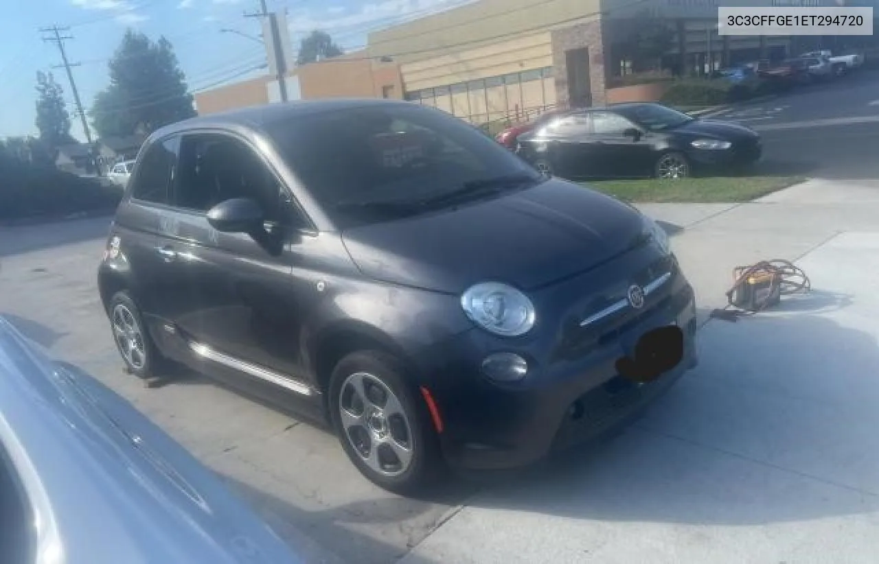 2014 Fiat 500 Electric VIN: 3C3CFFGE1ET294720 Lot: 74628494