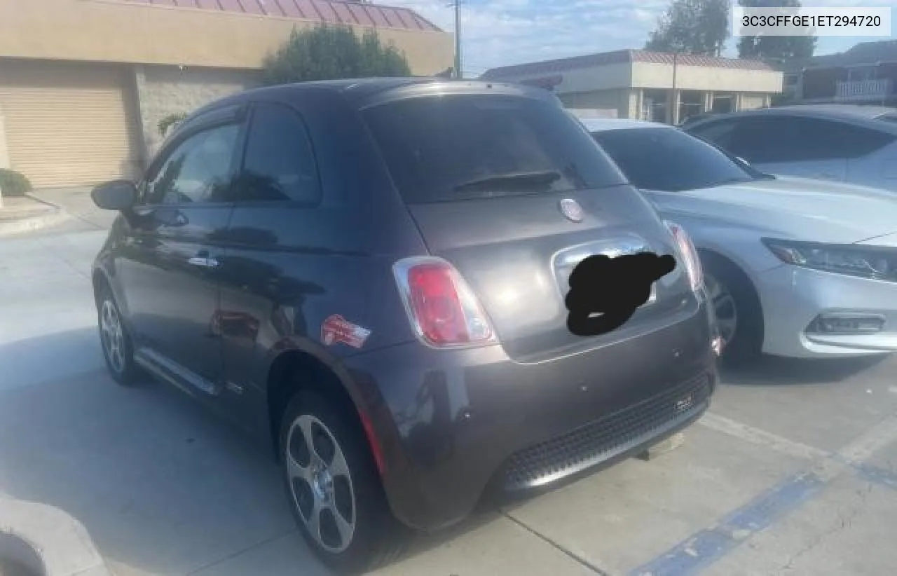 2014 Fiat 500 Electric VIN: 3C3CFFGE1ET294720 Lot: 74628494