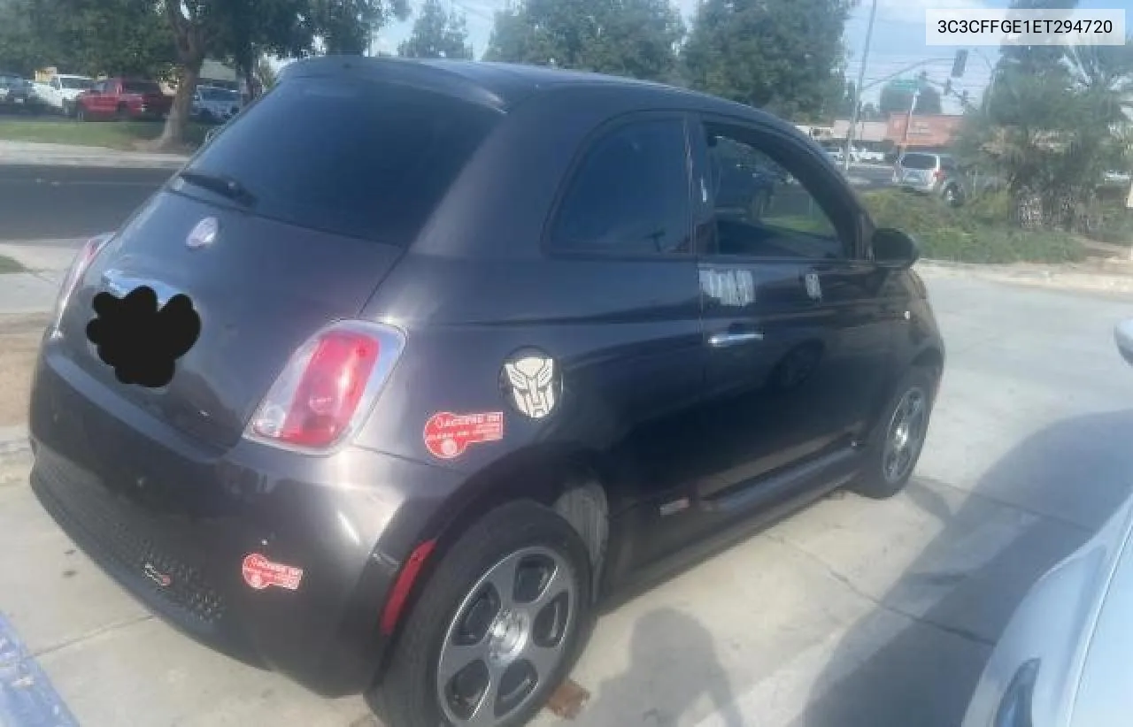 2014 Fiat 500 Electric VIN: 3C3CFFGE1ET294720 Lot: 74628494