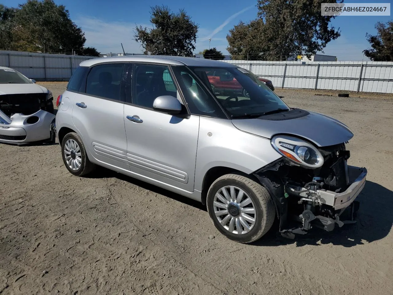 2014 Fiat 500L Easy VIN: ZFBCFABH6EZ024667 Lot: 75938254