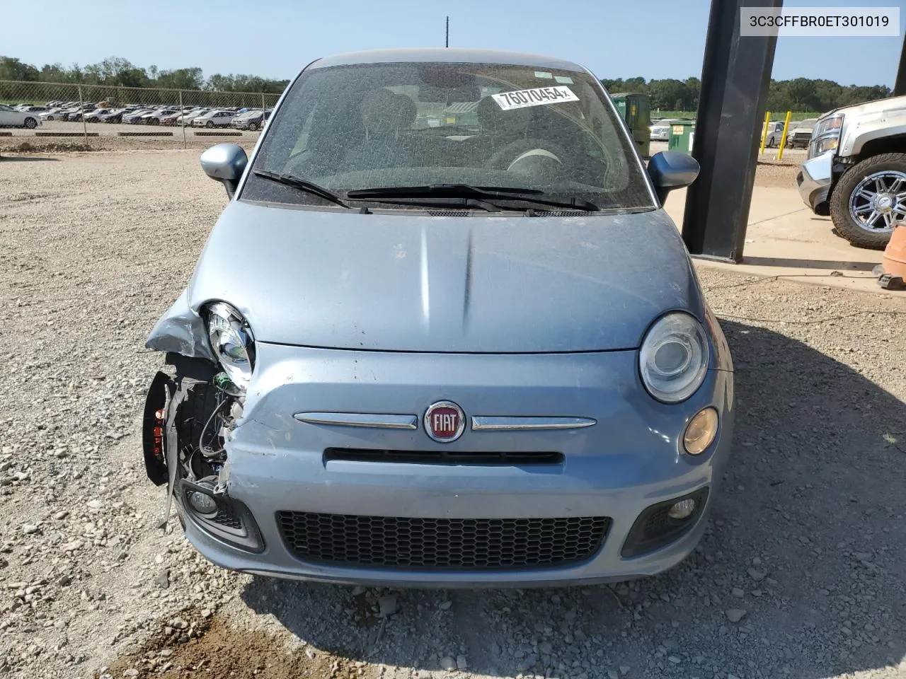 2014 Fiat 500 Sport VIN: 3C3CFFBR0ET301019 Lot: 76070454