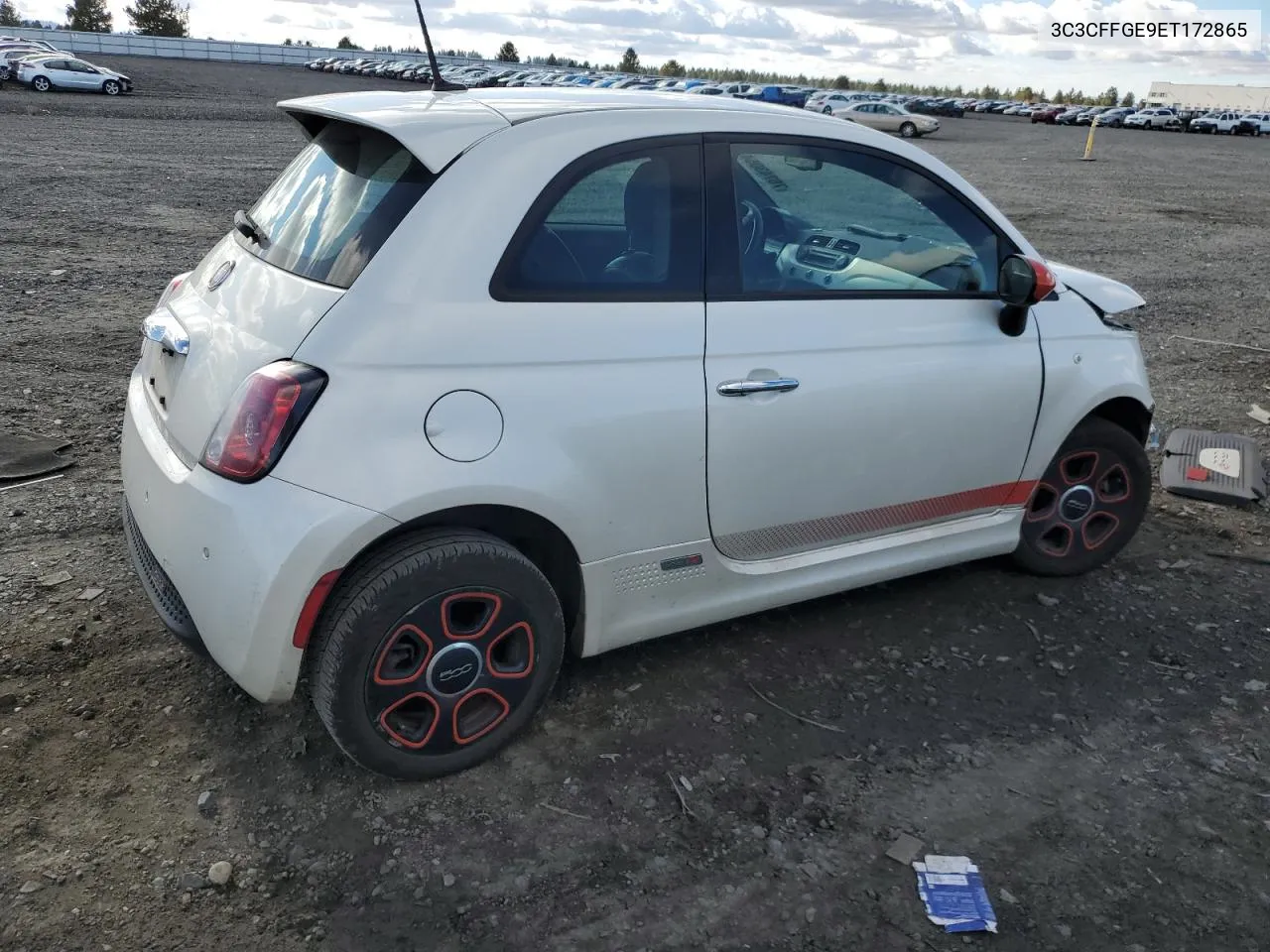 2014 Fiat 500 Electric VIN: 3C3CFFGE9ET172865 Lot: 76743054