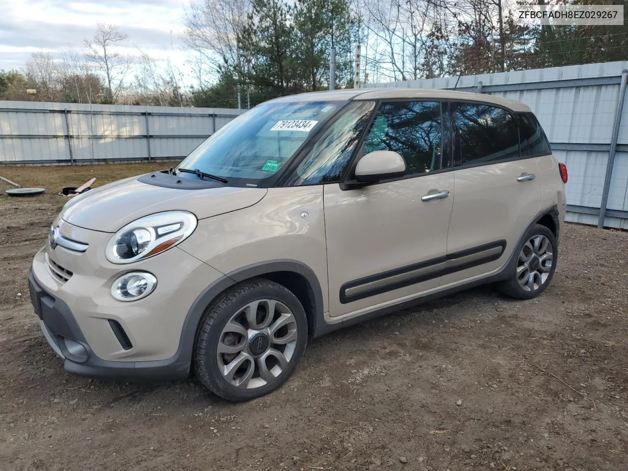 2014 Fiat 500L Trekking VIN: ZFBCFADH8EZ029267 Lot: 79123434