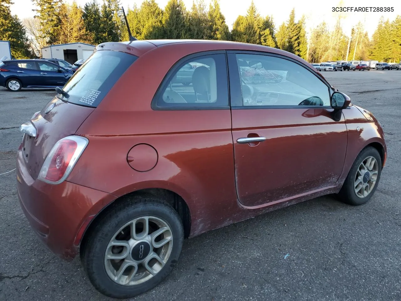 2014 Fiat 500 Pop VIN: 3C3CFFAR0ET288385 Lot: 79536354