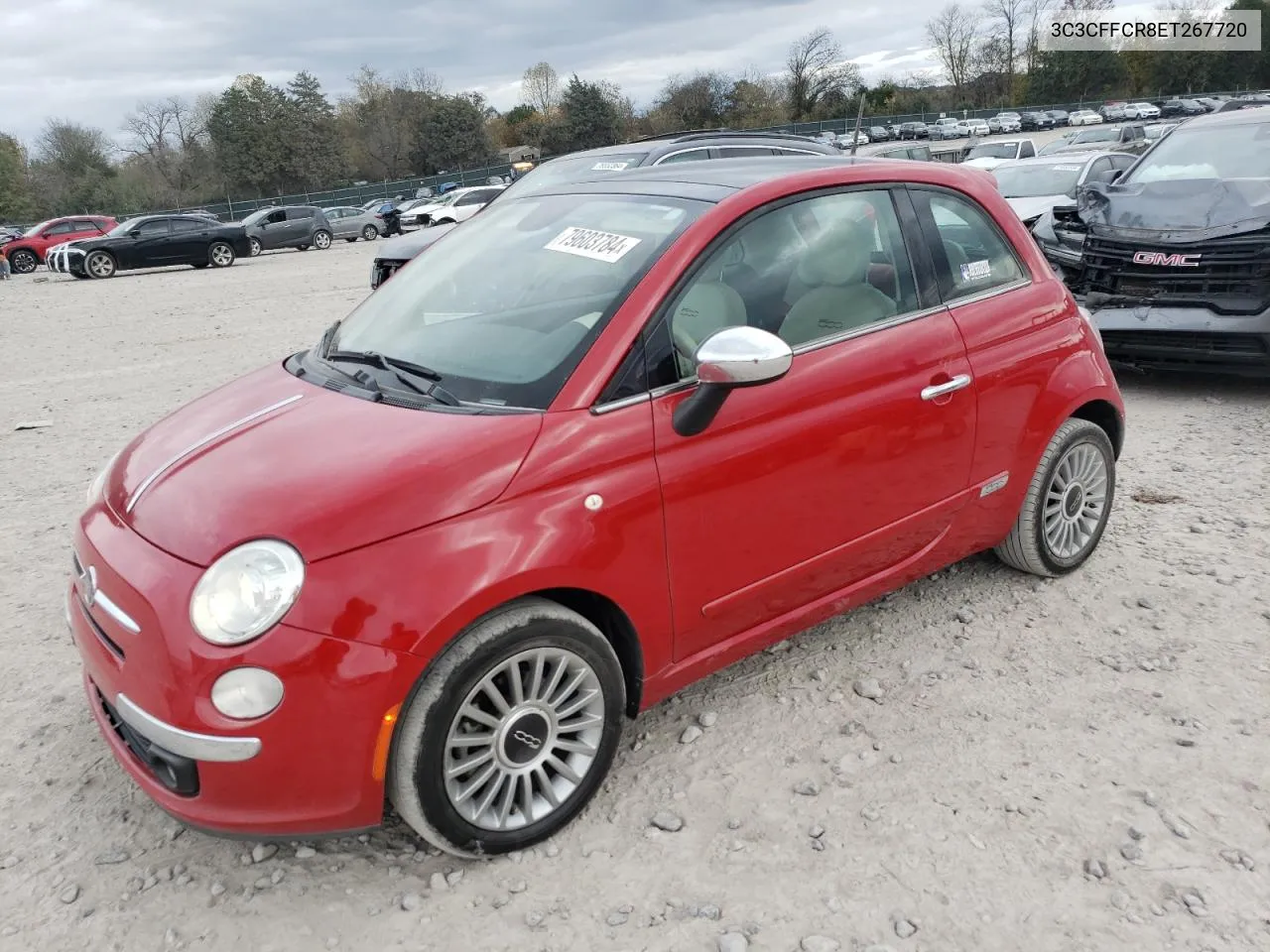 2014 Fiat 500 Lounge VIN: 3C3CFFCR8ET267720 Lot: 79603784