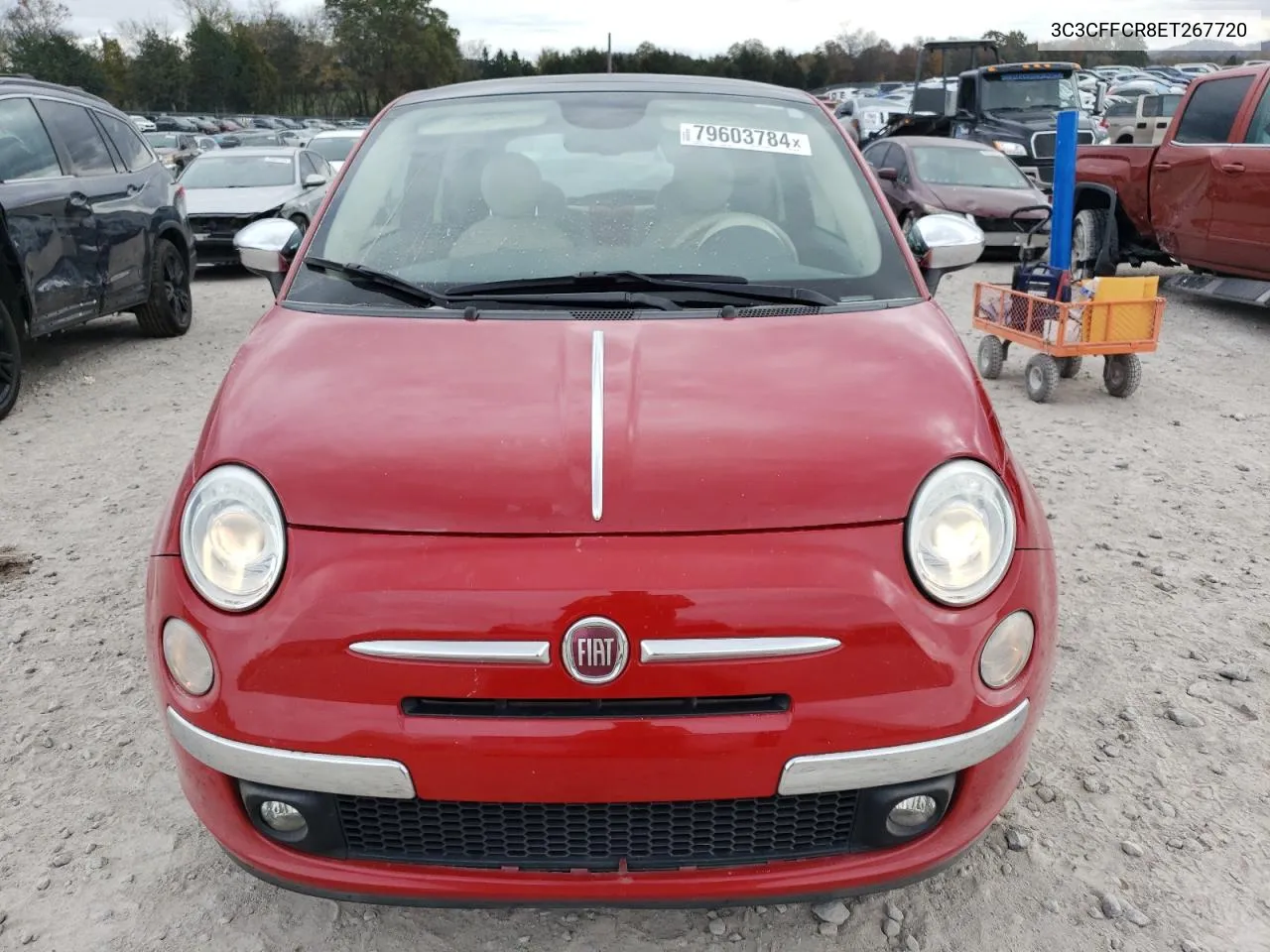 2014 Fiat 500 Lounge VIN: 3C3CFFCR8ET267720 Lot: 79603784