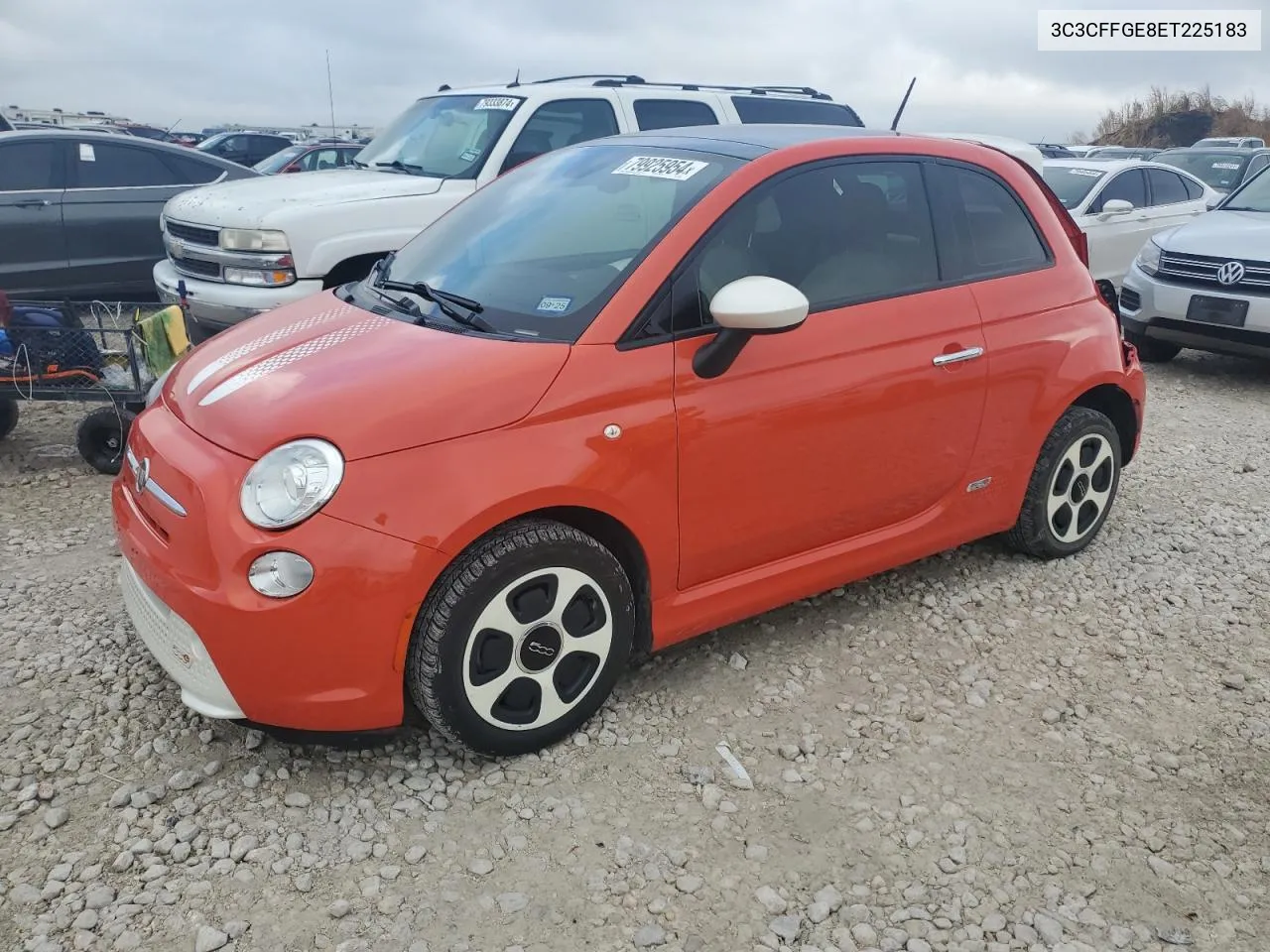 2014 Fiat 500 Electric VIN: 3C3CFFGE8ET225183 Lot: 79925954