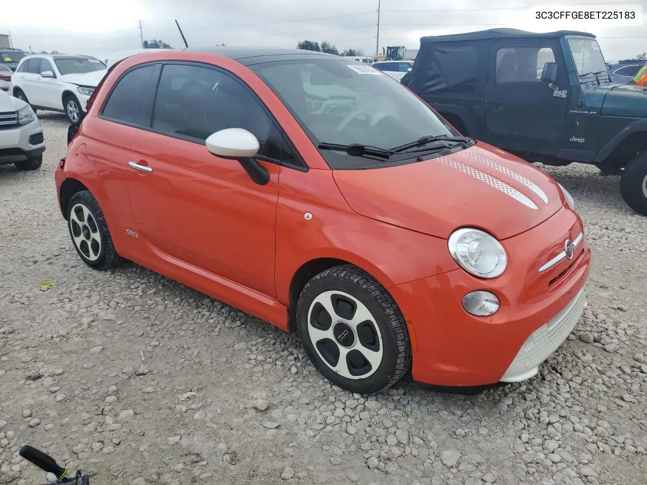 2014 Fiat 500 Electric VIN: 3C3CFFGE8ET225183 Lot: 79925954