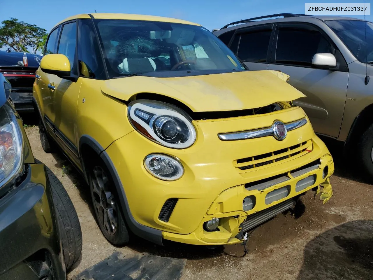 2015 Fiat 500L Trekking VIN: ZFBCFADH0FZ031337 Lot: 54044874